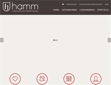 Tablet Screenshot of hamm-footwear.com